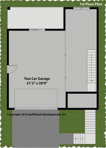 Breeze Harbor Coastal House Plan 1st Floor